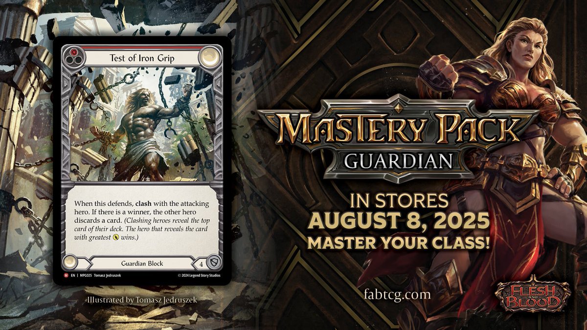 TheCardGuyz's tweet image. Thank you to LSS for yet another banger of a spoiler!
What does everyone think of Test of Iron Grip?
#fabtcg
