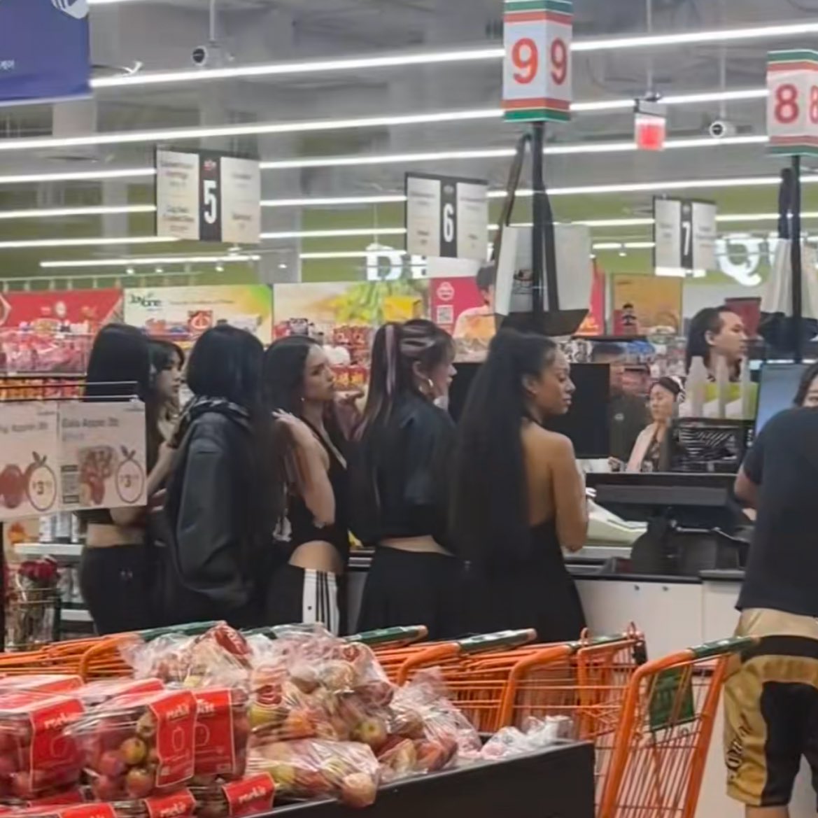 Something ab all 6 of them at the grocery store is so funny