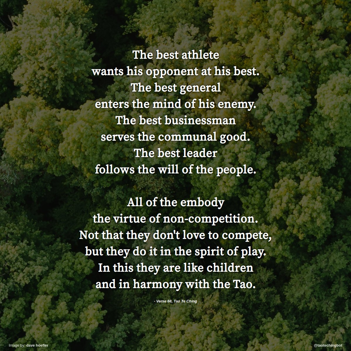 taotechingbot's tweet image. Verse 68 of The Tao Te Ching. #TaoTeChing #Laozi #Tao #LaoTzu #Taoism #BookOfTheWay