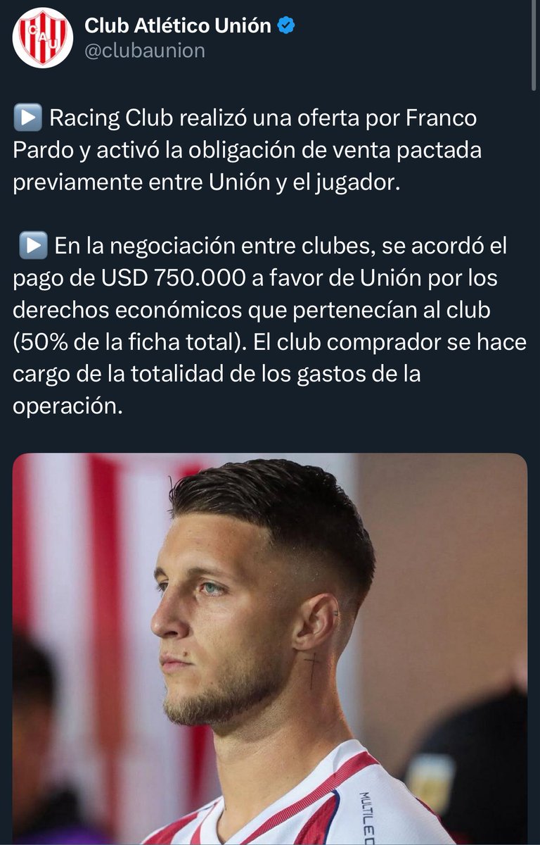 ¿Qué le dirían a <a href="/gravep/">Pablo Gravellone</a> , <a href="/GerGarciaGrova/">Germán García Grova</a> y <a href="/CLMerlo/">César Luis Merlo</a> que operaron sistemáticamente 🆚 Racing por la contratación de Pardo y ahora el propio Unión salió a desmentirlos?

¿Pedirán disculpas públicas los amamantados de Gallardo? 🤷👀