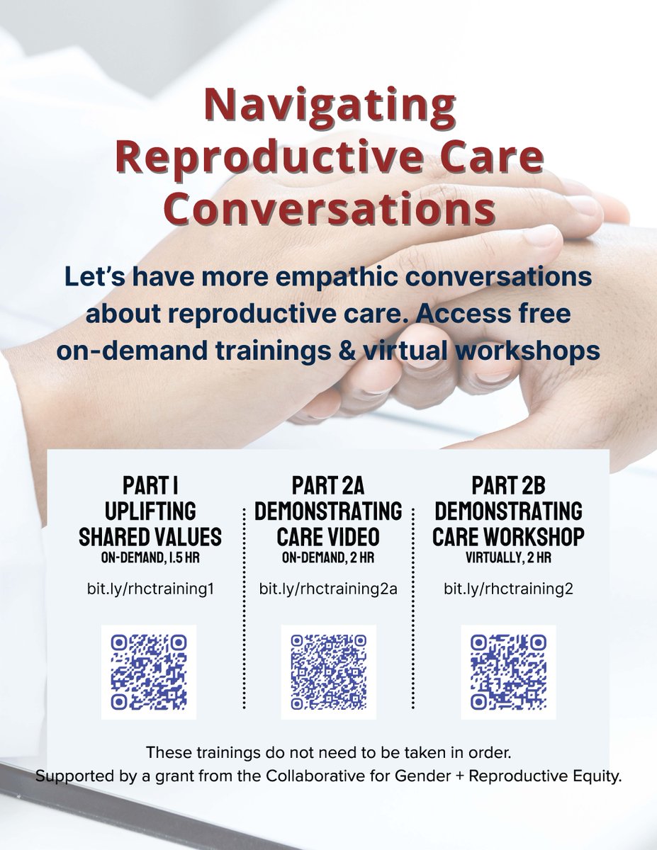 AMWADoctors's tweet image. AMWA & the Reproductive Health Coalition (RHC) invite you to transform how we talk about reproductive care. By learning to ground conversations in empathy, evidence, and shared values. By equipping clinicians and advocates with influence skills and powerful narratives, we aim to…