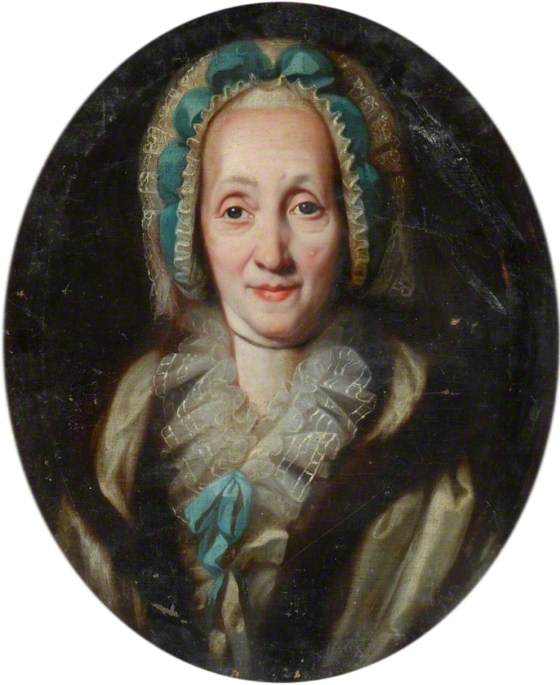invitinghistory's tweet image. A portrait of a woman by an unidentified artist, 18th century.
