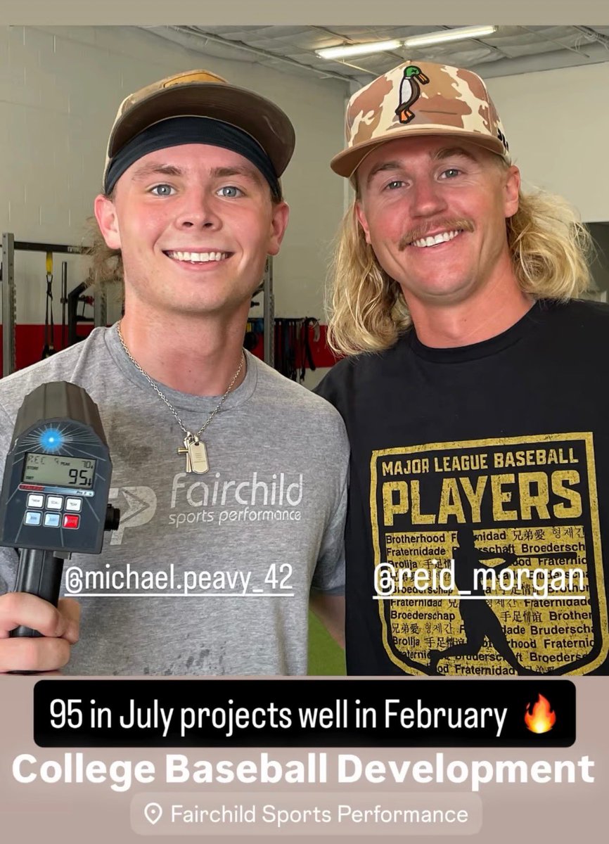 MichaelPeavy14's tweet image. Great bullpen with @DRMorgan19 to ramp up for @mccbaseball1
Topped out the fastball at 95!
Slider 80-83
Curve 76-79
Change 82-84
@Fredooo_3 @FSP_training