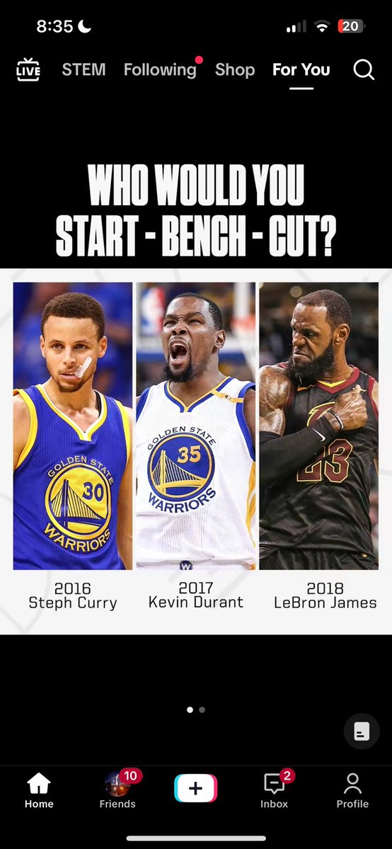 oyuboi's tweet image. Start Bron 2018 is the best basketball player to ever touch the ball carried some bums in the finals
Bench 2016 Curry is the best point guard to touch the basket, scored effortlessly too good
Kd 2017 for me ain’t even his best version for me it’s 2021
@HanaHoops rank em