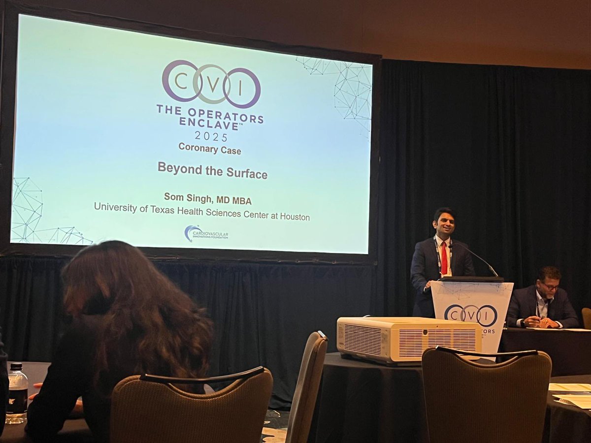 Som Singh, MD (@sompsingh) on Twitter photo Honored to present at #CVI2025
Excellent day 1 filled with enlightening discussions and fantastic science across so many areas of cardiology 🫀
Thank you to my mentors who guided me here <a href="/cvinnovations/">CV Innovations</a> Honored to present at #CVI2025
Excellent day 1 filled with enlightening discussions and fantastic science across so many areas of cardiology 🫀
Thank you to my mentors who guided me here <a href="/cvinnovations/">CV Innovations</a>