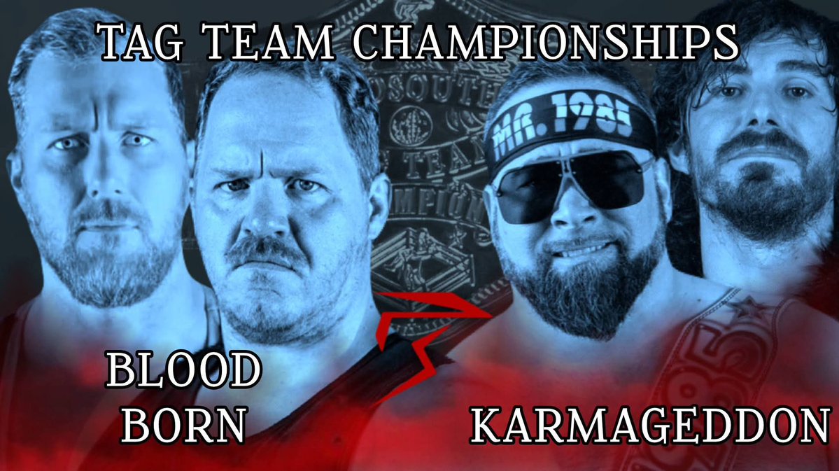 ProSouth_'s tweet image. Joe Wood immediately challenged Karmageddon after they won Draw 2 Brawl! It's official! The champs make their first title defense this Friday against the team known as Blood Born, Joe Wood and Alexander Lincoln!
Can Bubba Cagle and Ayden Andrews weather the storm of the brothers?