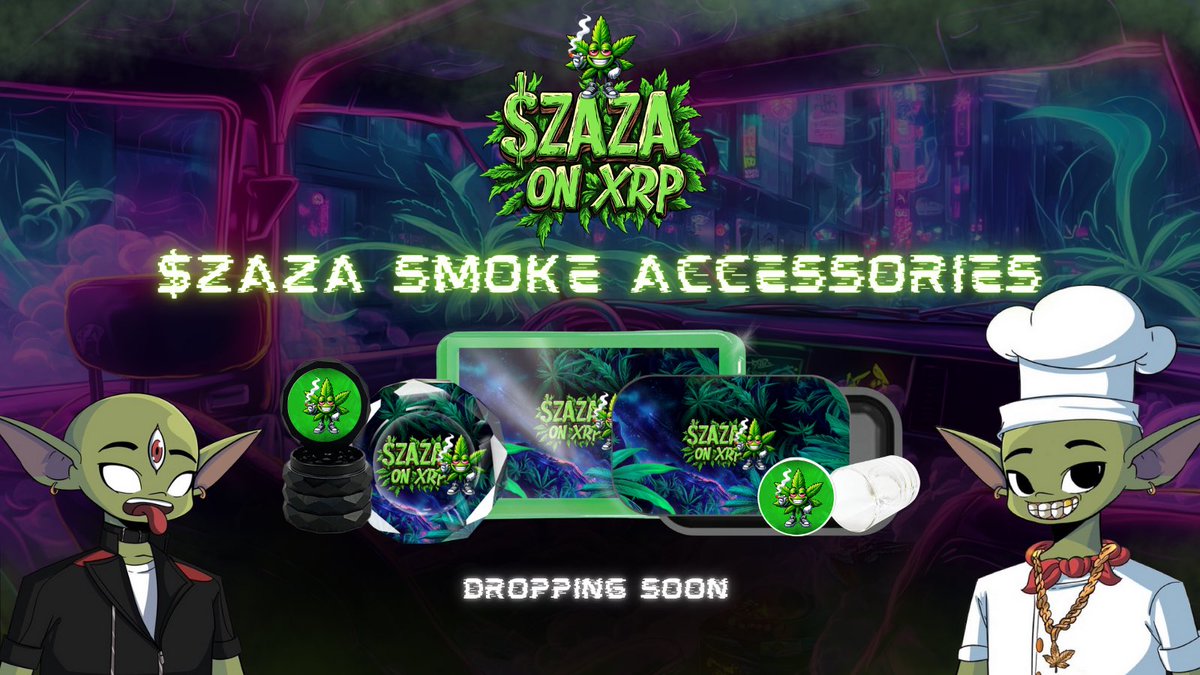 ZAZAXRPL's tweet image. There will be 4 exclusive 1-of-1 NFTs, each fully custom to your style.
Each holder will also receive their own personalized smoking accessories, featuring their unique NFT design. 🍃💨
Will be available on @xrpcafe soon!