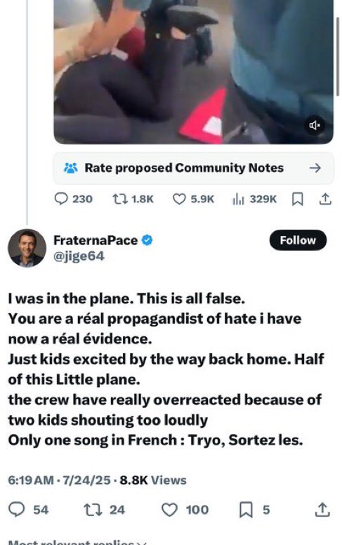 Eyal Yakoby (@eyakoby) on Twitter photo Ramy Abdu of EuroMed fabricated the lie that Jewish children on the Vueling flight chanted “Death to Arabs.”
A non-Jewish passenger on the flight immediately called him out for lying.
Abdu still hasn’t deleted the tweet. Still hasn’t apologized. Ramy Abdu of EuroMed fabricated the lie that Jewish children on the Vueling flight chanted “Death to Arabs.”
A non-Jewish passenger on the flight immediately called him out for lying.
Abdu still hasn’t deleted the tweet. Still hasn’t apologized.