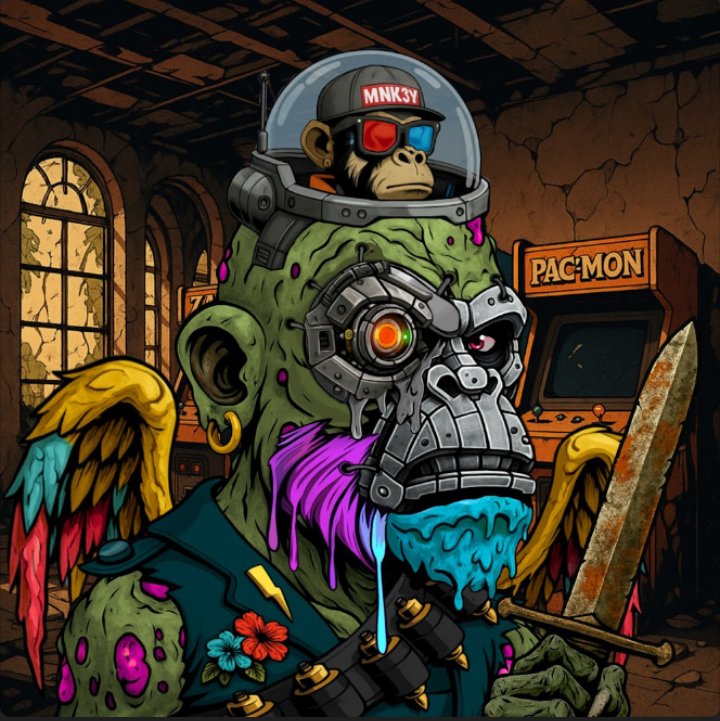 SavageAF87's tweet image. So I decided @mnk3ylabs
Zombie mint has caught my attention
I have minted 85 ATM
Art is insane community is lit AF 🤯 LFG
