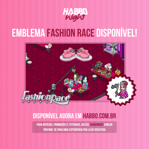 ✨ O Werk Room já está oficialmente aberto — um cenário onde o estilo encontra a ousadia. 💄👠

👑 O emblema oficial do FASHION RACE já está disponível no <a href="/HabboPTBR/">Habbo PT/BR</a>! 🌐🧵

📸 Tutorial antecipado:
habbonight.com.br/noticia/10990-…