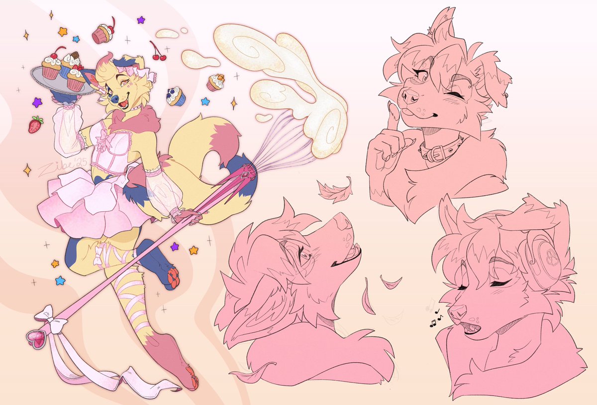 Zibe_'s tweet image. ✨🌸magical girl Isneu🌸✨
Sketch page for FloofyTreat 💖