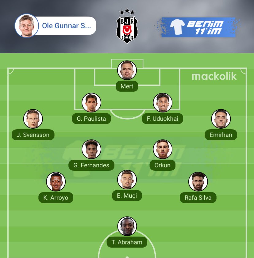 2. Maçta Kadro Bu Olmaz İse Yüzde Bir Milyar Elendik Böyle Belki Bi Şansımız Olur