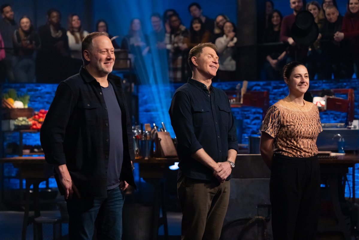 FoodNetwork's tweet image. This week the judges are bringing style and spice, but their choice of chefs do not play nice 😤 Will they be able to fashion a win against @bflay?
Don’t miss an all-new episode of #BeatBobbyFlay, NEXT @ 9|8c!