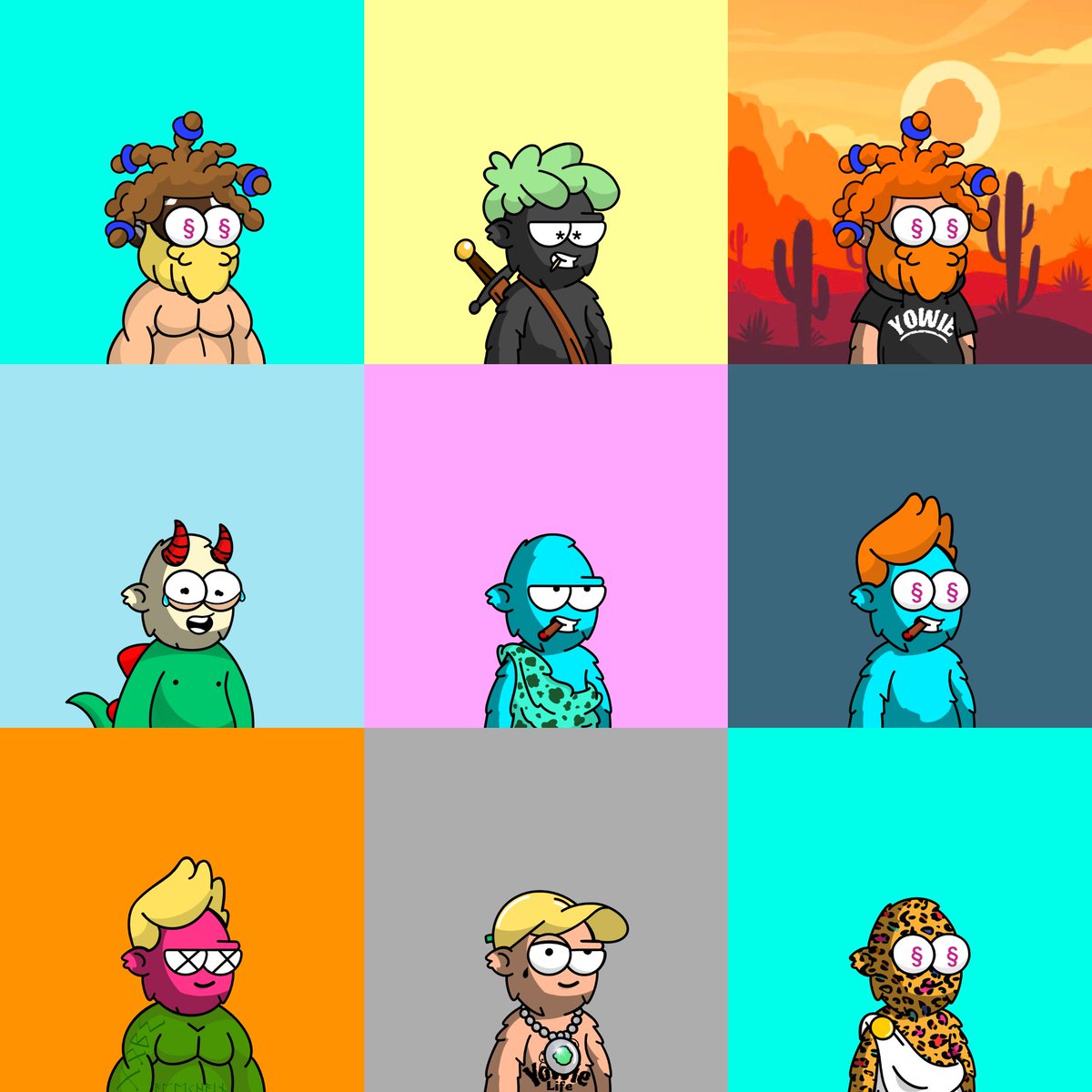 mjay_cards's tweet image. picked up a couple more @YowieOnApe on ape today