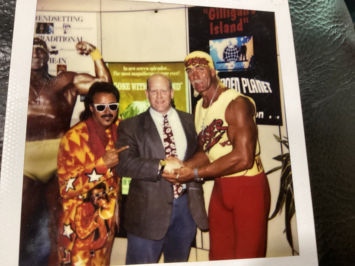 MccannPI's tweet image. Back in my days in sales, this was taken at a trade show in New York City in I believe 1997. Hulk couldn’t have been more gracious