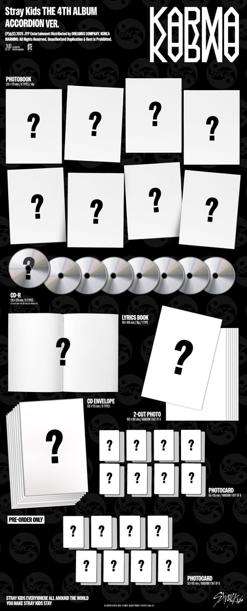 Stray_Kids's tweet image. Stray Kids(스트레이 키즈) "KARMA" ALBUM PREVIEW
ACCORDION VER.
2025.08.22 FRI 1PM (KST) | 0AM (ET)
🏆 PRE-ORDERS BEGIN
2025.07.25 FRI 1PM (KST) | 0AM (ET)
stray-kids.lnk.to/KARMA
#StrayKids #스트레이키즈
#KARMA
#StrayKidsComeback
#YouMakeStrayKidsStay