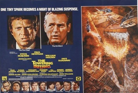 SelectWomanTaft's tweet image. The Towering Inferno is the finest motion picture ever produced.
Stack the most glamorous movie stars like cordwood in a blazing skyscraper and have them perish in ghastly ways.
The Poseidon Adventure was GoodFellas and this is Casino.
We may never love like this again.
👵🏼🍿🔥👨🚒