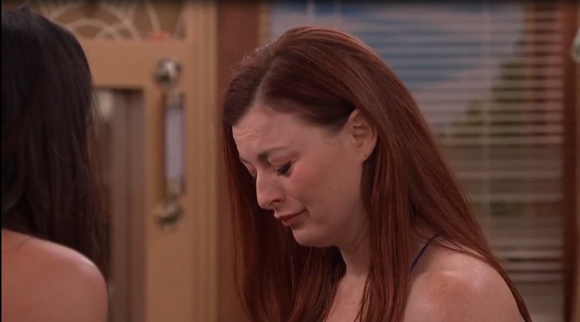 bbupdatequeen's tweet image. Katherine telling Rylie’s mom happy birthday oh she’s really gone 💔 #BB27