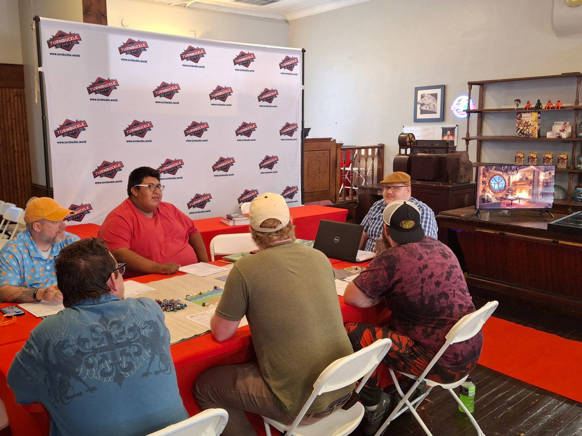 TurnbuckleWorld's tweet image. Great night for the start of our Dungeons & Dragons campaign. Our Dungeon Master brought the A game! If you want to get involved, we have D&D every Thursday from 4:30-7:00 pm. Sign up on turnbuckle.world