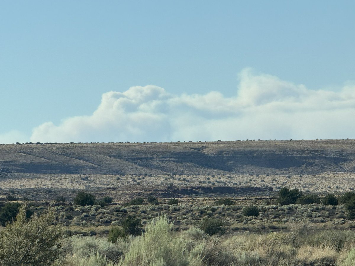 AZStormChase's tweet image. Intense fire still rages on the north rim of the Grand Canyon as viewed from Wupatki. Winds are dry and southwesterly at around 30mph. Not very good. #azwx