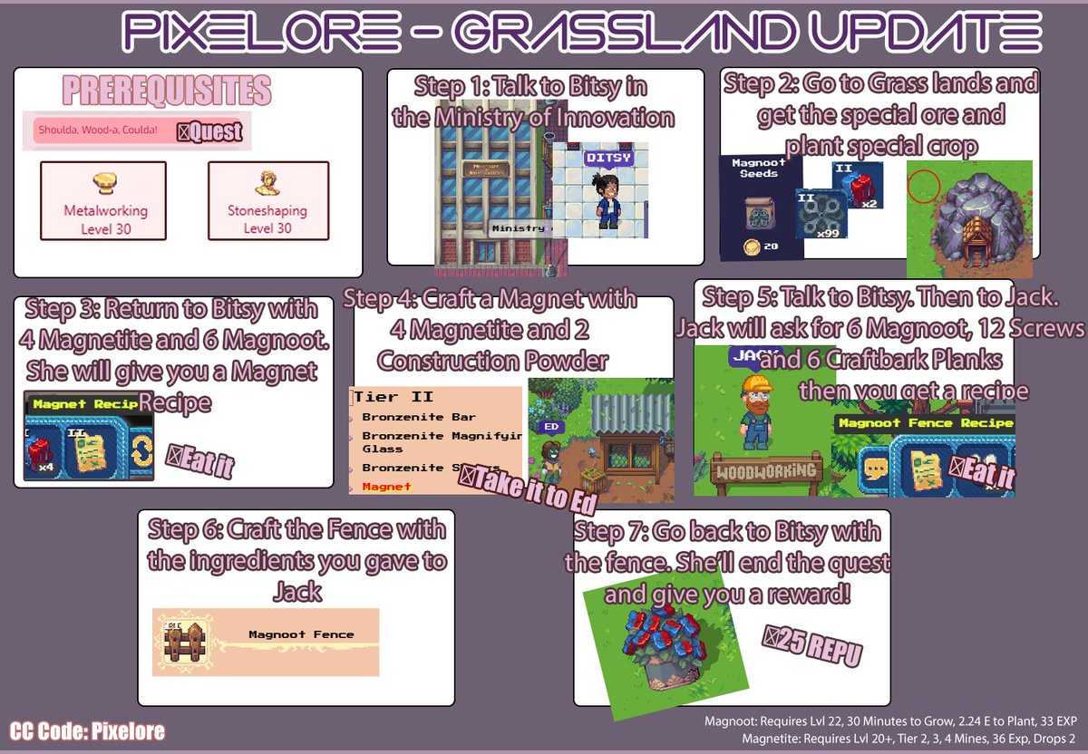 New Grassland Update!! Will update the website within the next 24 hourssss ╰(*°▽°*)╯╰(*°▽°*)╯