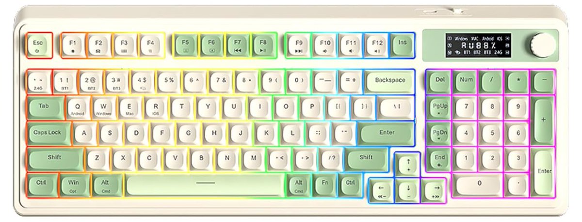VRC_Victory's tweet image. I just received a contribution towards AULA S99 Pro Wireless Keyboard, Display Screen & Media Knob, Tri-Mode Bluetooth/2.4G/USB-C RGB Creamy Gaming Keyboard with Number Pad Macro Keys, Custom Co from Void via Throne. Thank you! throne.com/vrcvictory #Wishlist #Throne