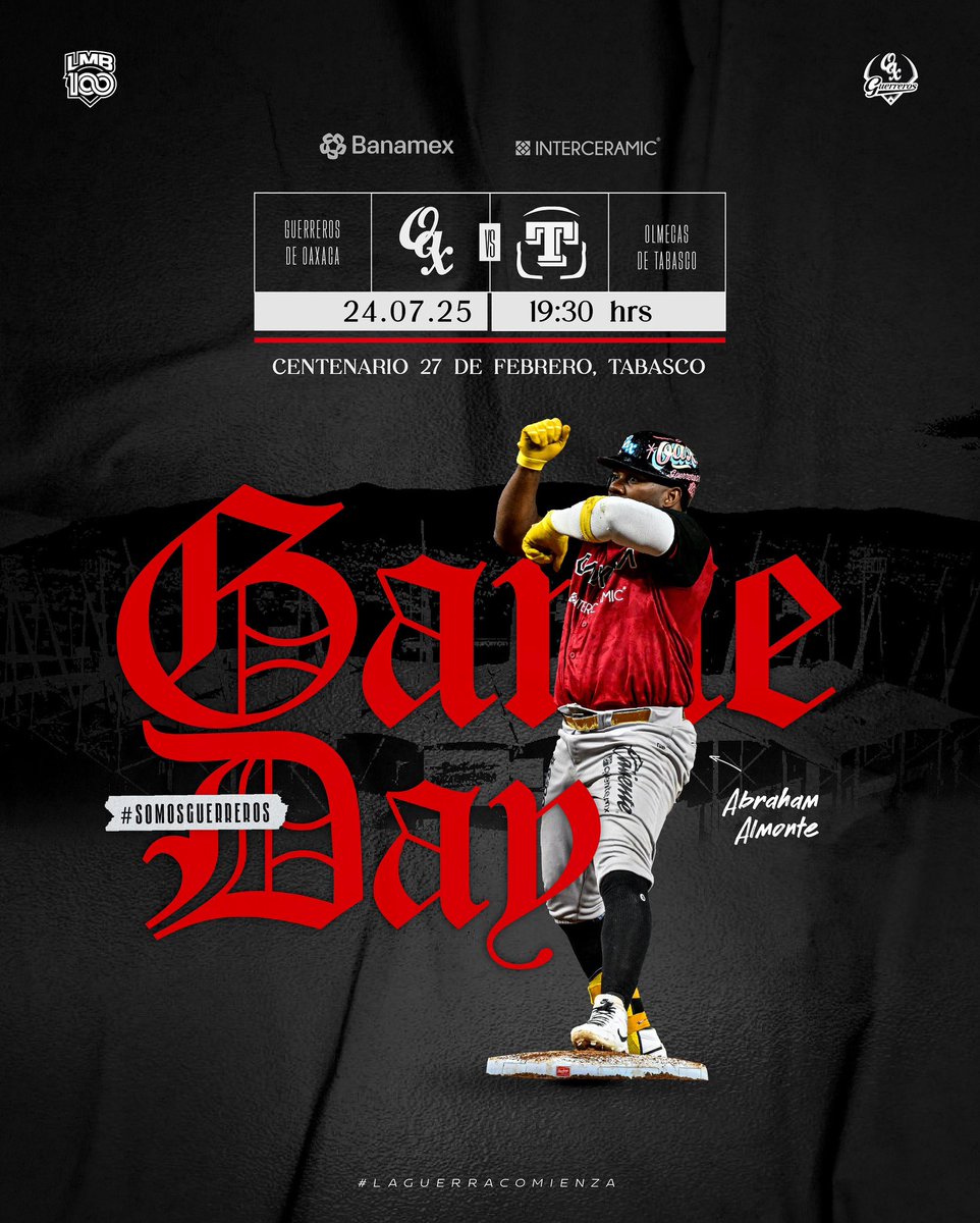 GuerrerosOax's tweet image. ¡EL OBJETIVO ES ASEGURAR LA SERIE HOY!🤜🏼🤛🏼
🗣️ Venga Tropa, es momento de darlo TODO.
#LaGuerraComienza #SomosGuerreros⚔️