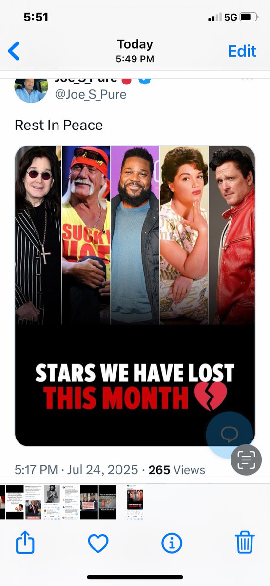 Cmenlow99649's tweet image. RIP🙏🙏
Ozzie Osborn,Hulk Hogan,Malcom Jamal Warner,Connie Francis,Michael Madsen
❤️❤️