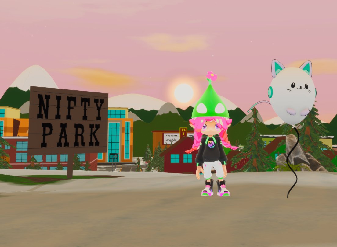 Luvlee17NFT's tweet image. Game night with @MarsCatsVoyage in @SouthPark I mean @Nifty_Island. You really can build anything.