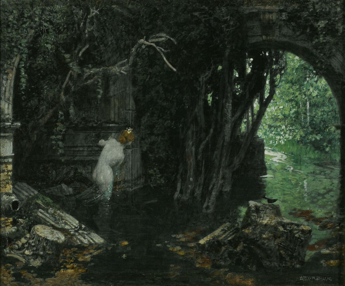 dreamerbook's tweet image. &apos;Curse&apos; by Alexander Rothaug, (1870—1946)