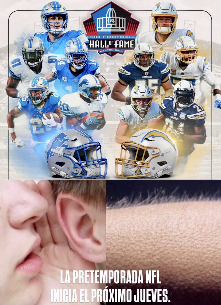 HolyRollerNFL's tweet image. ¡¡SOLO UNA SEMANA MÁS PARA QUE INICIE OFICIALMENTE LA PRETEMPORADA #NFL 2025!!😎🙌🏽