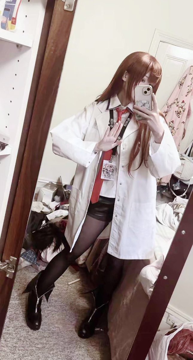 sayaplush's tweet image. happy birthday kurisu! i’ll make a proper post later but for now here’s (almost) every cosplay of her i’ve done so far #steinsgate