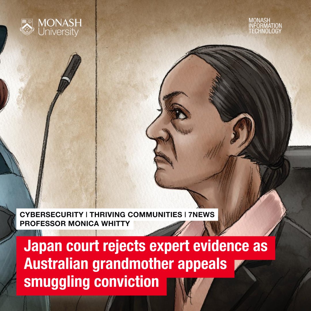 MonashInfotech's tweet image. Our human factors in #cybersecurity expert Prof Monica Whitty was interviewed by @7NewsAustralia on the latest movement in the Donna Nelson case and the bid to clear her name of a drug smuggling conviction.
Learn more: 7news.com.au/news/donna-nel…