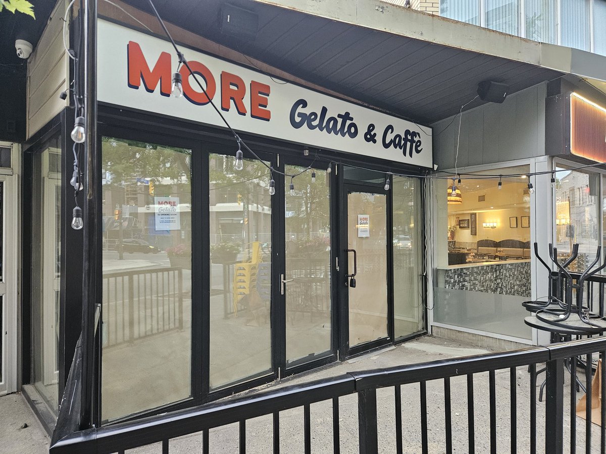 MORE Gelato &amp; Caffe coming soon to Dundas and Pacific.