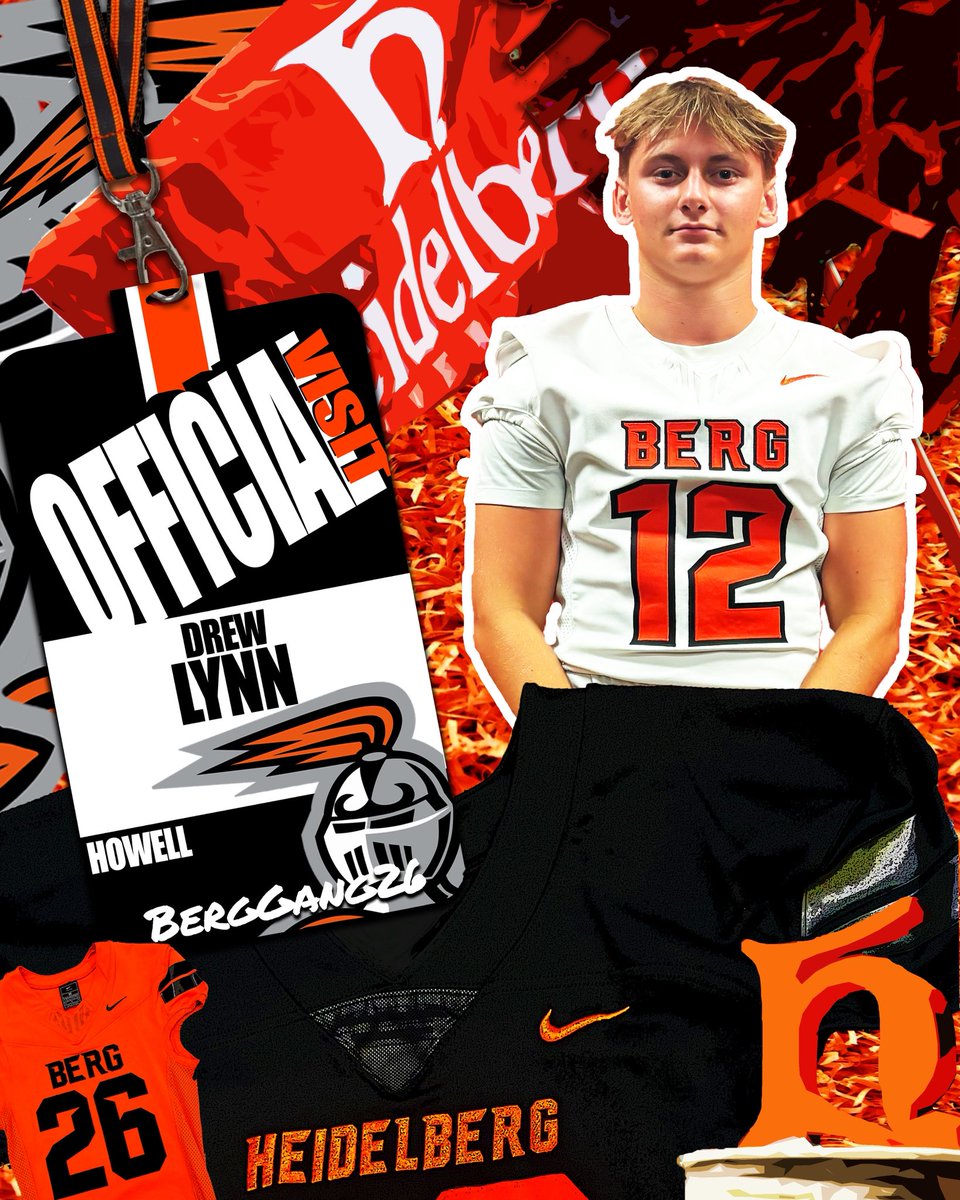 DrewLynn_12's tweet image. After a great visit at Heidelberg University and seeing the amazing campus. I’m blessed to receive my second collegiate offer!! @FootballHowell @BergFootball @CoachDrewMunger @Coach_Donaldson