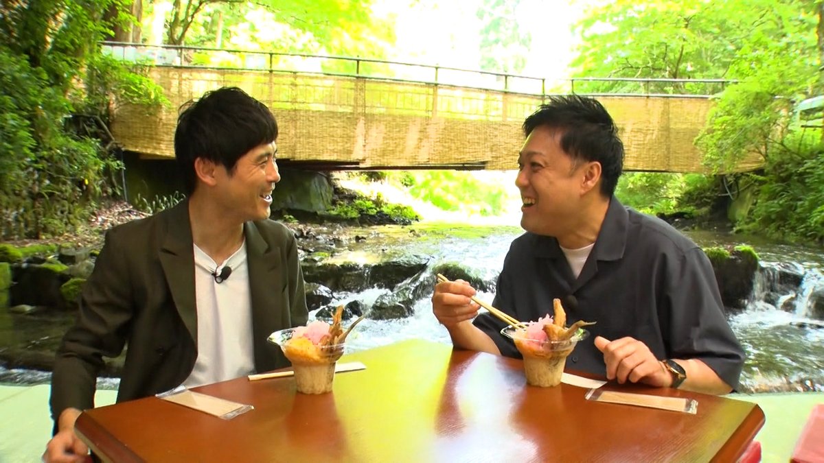 kantele's tweet image. 明日あさ8時30分は
『ロザンのクイズの神様・超』👼🏼
👬タナからイケダ👬が京都・涼スポットからクイズ探し🧐
夏を快適に過ごせる冷んや〜りグルメ🥢や絶叫間違いなしのスポット❗️
前回のタナからイケダの川柳がハマった⁉️今回も出るか🗣️川柳