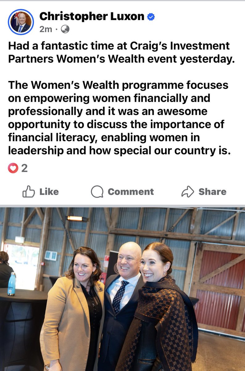 liedmyway2top's tweet image. Chris Luxon: Champion of Women’s Wealth as long as it doesn’t cost too much
“Empowering women professionally” unless you’re a teacher, nurse, or public servant-then sorry, budget’s tight! “How special our country is…” especially when women help fix the economy by earning less