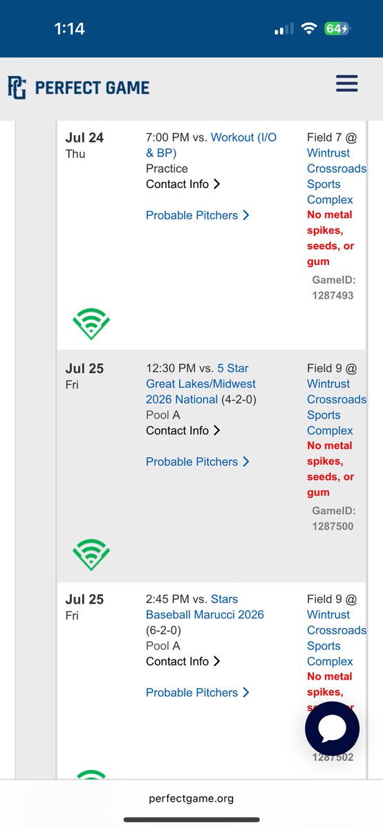 Colin slep (@colinslep) on Twitter photo I will be throwing tomorrow game 1 @ wintrust crossroads sports complex field 9 at 12:30. <a href="/jakerobbins49/">JAKE ROBBINS 🇺🇸</a> <a href="/tydamico54/">Ty D’Amico</a> <a href="/TheBaseballMec1/">TheBaseballMechanic</a> <a href="/SBATheShow/">Showcase Baseball Academy</a> <a href="/FlatgroundApp/">FLATGROUND Pitching</a>
🚩 uncommitted
Jersey #9 I will be throwing tomorrow game 1 @ wintrust crossroads sports complex field 9 at 12:30. <a href="/jakerobbins49/">JAKE ROBBINS 🇺🇸</a> <a href="/tydamico54/">Ty D’Amico</a> <a href="/TheBaseballMec1/">TheBaseballMechanic</a> <a href="/SBATheShow/">Showcase Baseball Academy</a> <a href="/FlatgroundApp/">FLATGROUND Pitching</a>
🚩 uncommitted
Jersey #9