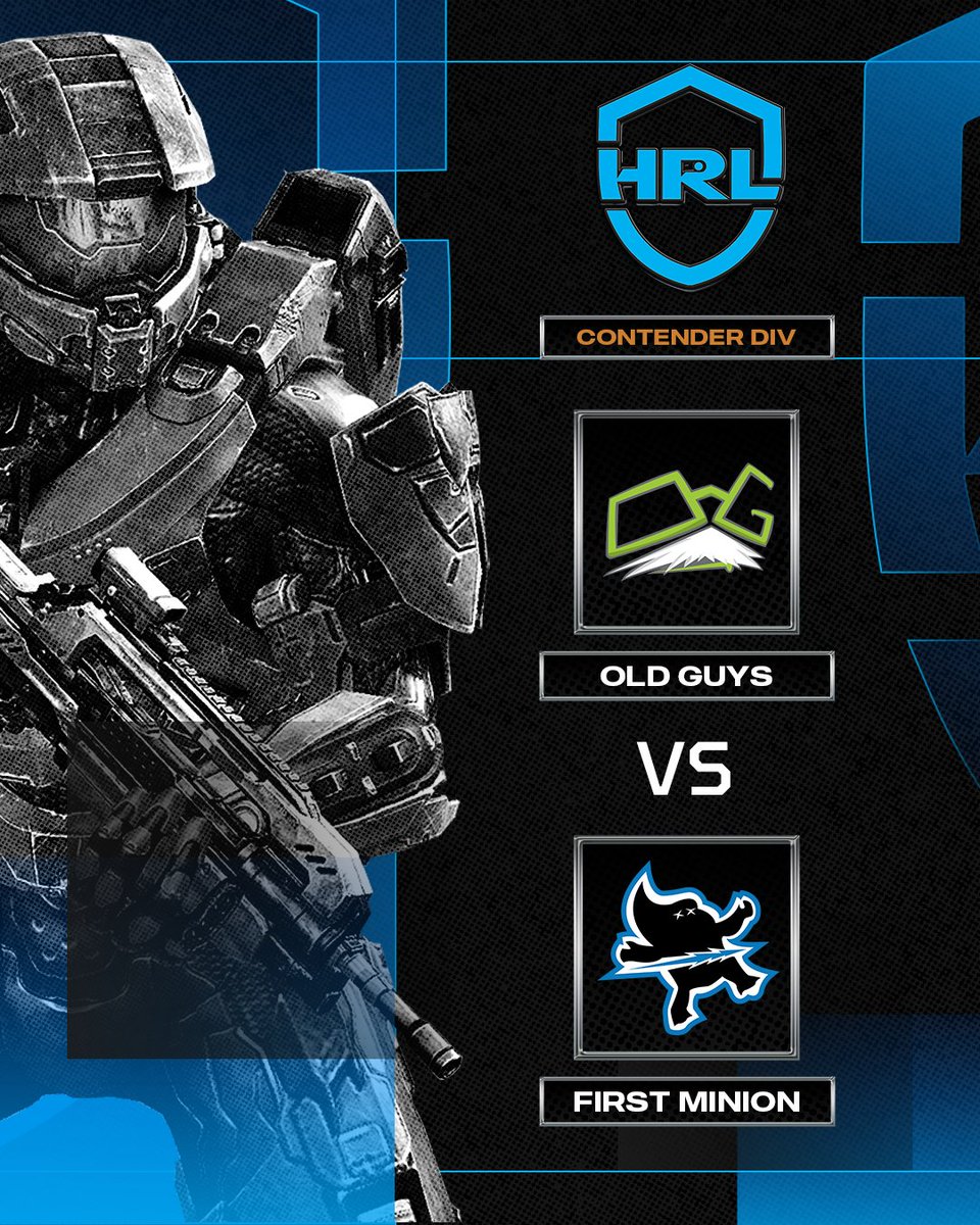 First match of Season 16 is coming your way! Old Guys vs First Minion in the Contender Premade division is kicking off! 

twitch.tv/HaloRecLeague