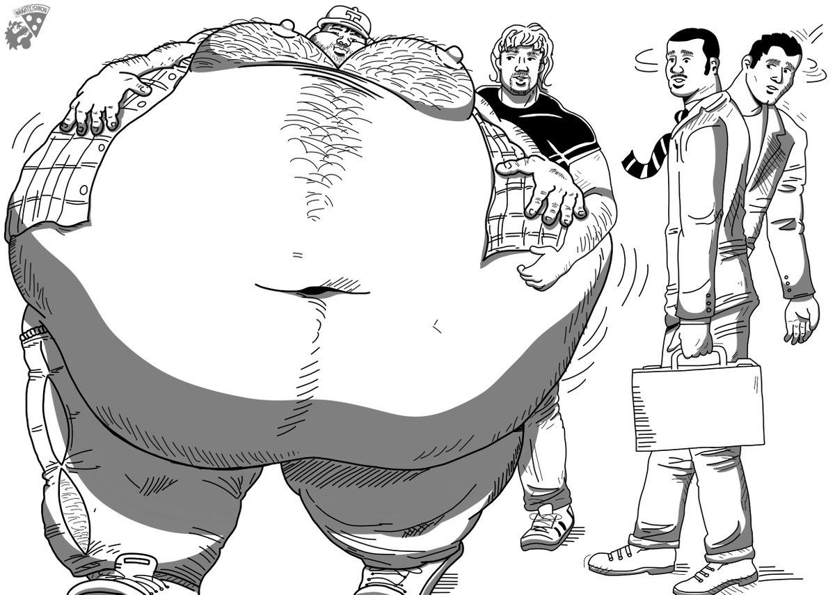 TheNaughtySimon's tweet photo. More Warren Davis colorations (I choosed this specific pic because it didn't had any color version)
#male #fat #obese #belly #gut #pecs #overweight #hairy #warrendavis #feederism #gay #massive #hyperbelly #weightgain #extremeweightgain #human https://t.co/JUnm5HJkye