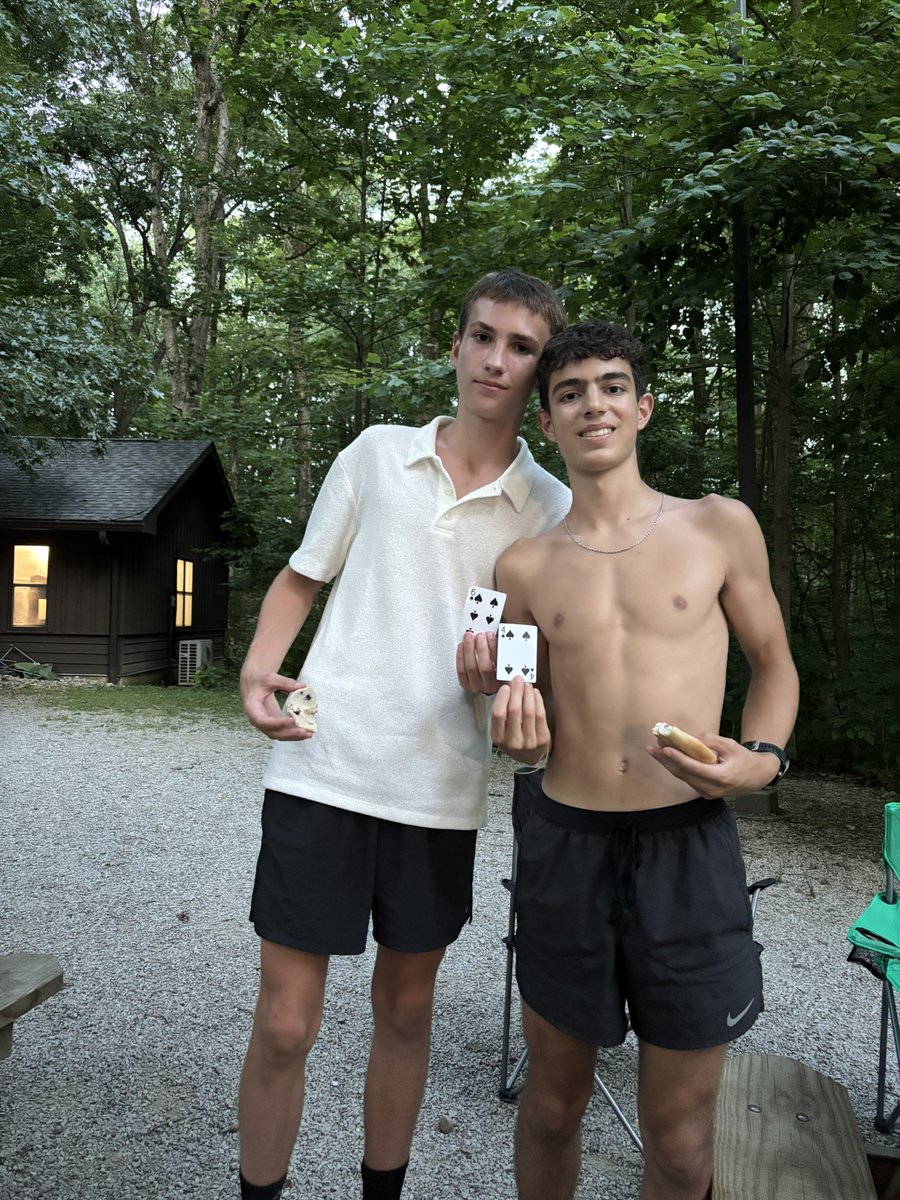 bhssxctf's tweet image. And, your Camp Euchre champions, Oliver Moore and Daniel Damico!