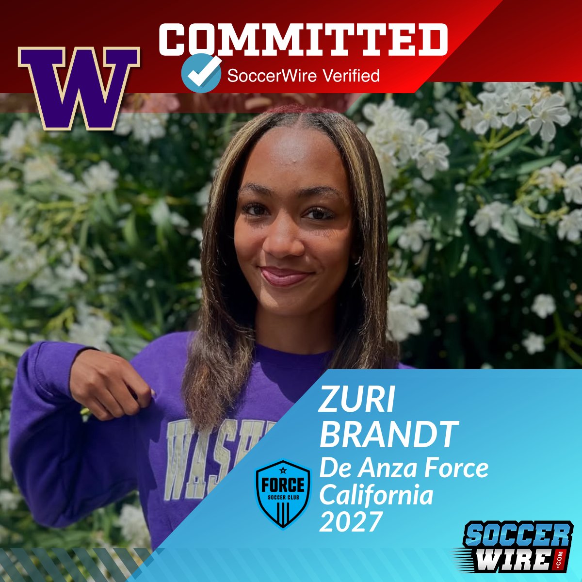 TheSoccerWire's tweet image. Class of 2027 verbals continue to come in from California, Florida, and Texas youth clubs this week with @UW_WSoccer, @DukeWSOC, @AuburnSoccer, and @LSUSoccer adding some key talents.