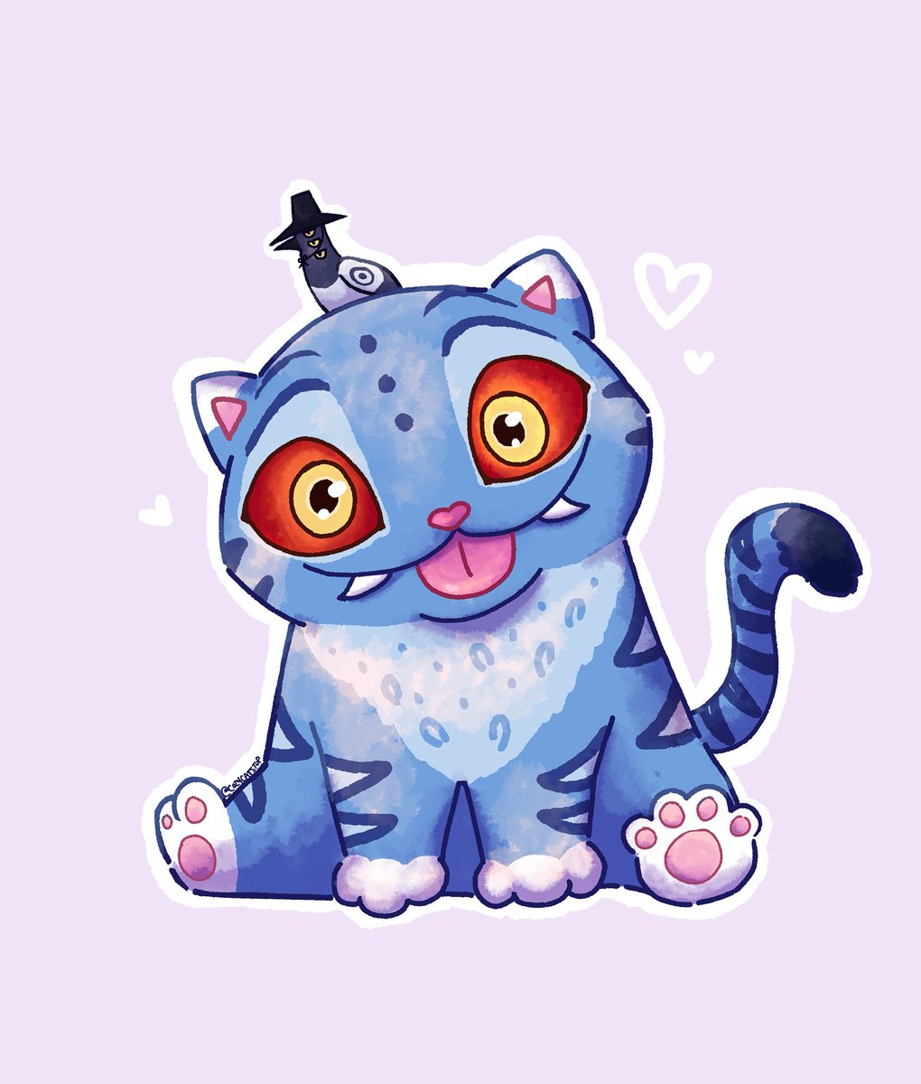 silly tiger from k-pop demon hunters ! 🐯 #KPOPDEMONHUNTERS #cuteart