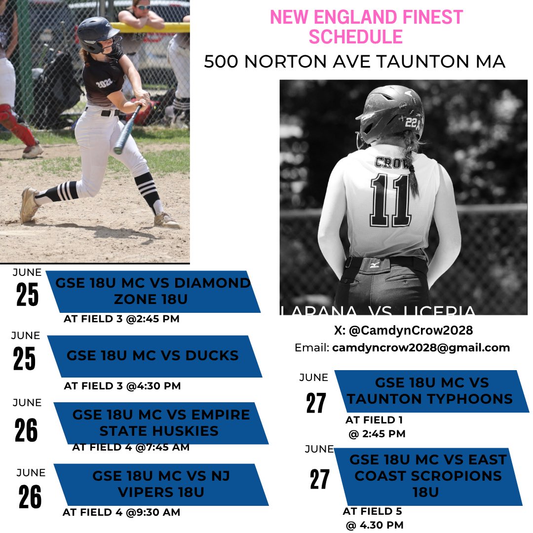 Come check me and my team out! Im a 2028 graduate who plays MIF/Outfield/Pitcher <a href="/RhodySoftball/">Rhode Island Softball</a> <a href="/CamdenDecker/">Camden Decker</a> <a href="/CSC_SB_Coach/">Coach Holden</a> <a href="/CoachHough413/">Coach Hough Westfield State Softball</a> <a href="/CoachMaddie_SB/">Maddie Castigliego</a> <a href="/PrepSoftball/">Prep Softball 🥎</a> <a href="/bxrosenberg/">Benjamin Rosenberg</a> @AcesSangillo <a href="/HCrossSB/">Holy Cross Softball</a> <a href="/SPS_Softball/">SPS Softball</a> <a href="/BrownU_Softball/">Brown Softball</a> <a href="/CoachDot_LU/">Dot Richardson</a> <a href="/KellinerC/">Kelliner Croushore</a> <a href="/coach_toric/">Tori Constantin</a>