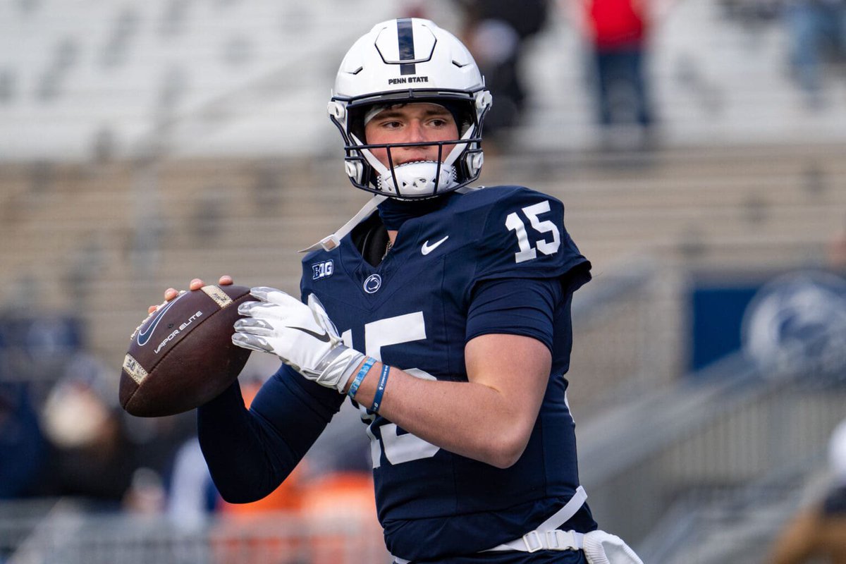 NittanySN's tweet image. Penn State QB Drew Allar Praises Impact of Transfer WR Trio nittanysportsnow.com/2025/07/penn-s…