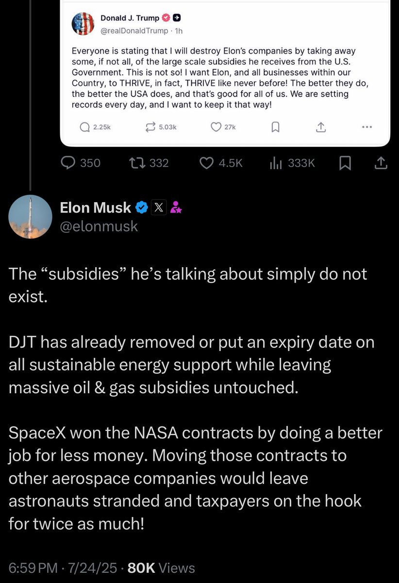 daltonbrewer's tweet image. Hey Trump if you’re going to remove sustainable energy subsidies

How about you remove oil and gas subsidies as well?

It’s time for America to get out of the Stone Age and embrace the future

And the future is solar and batteries