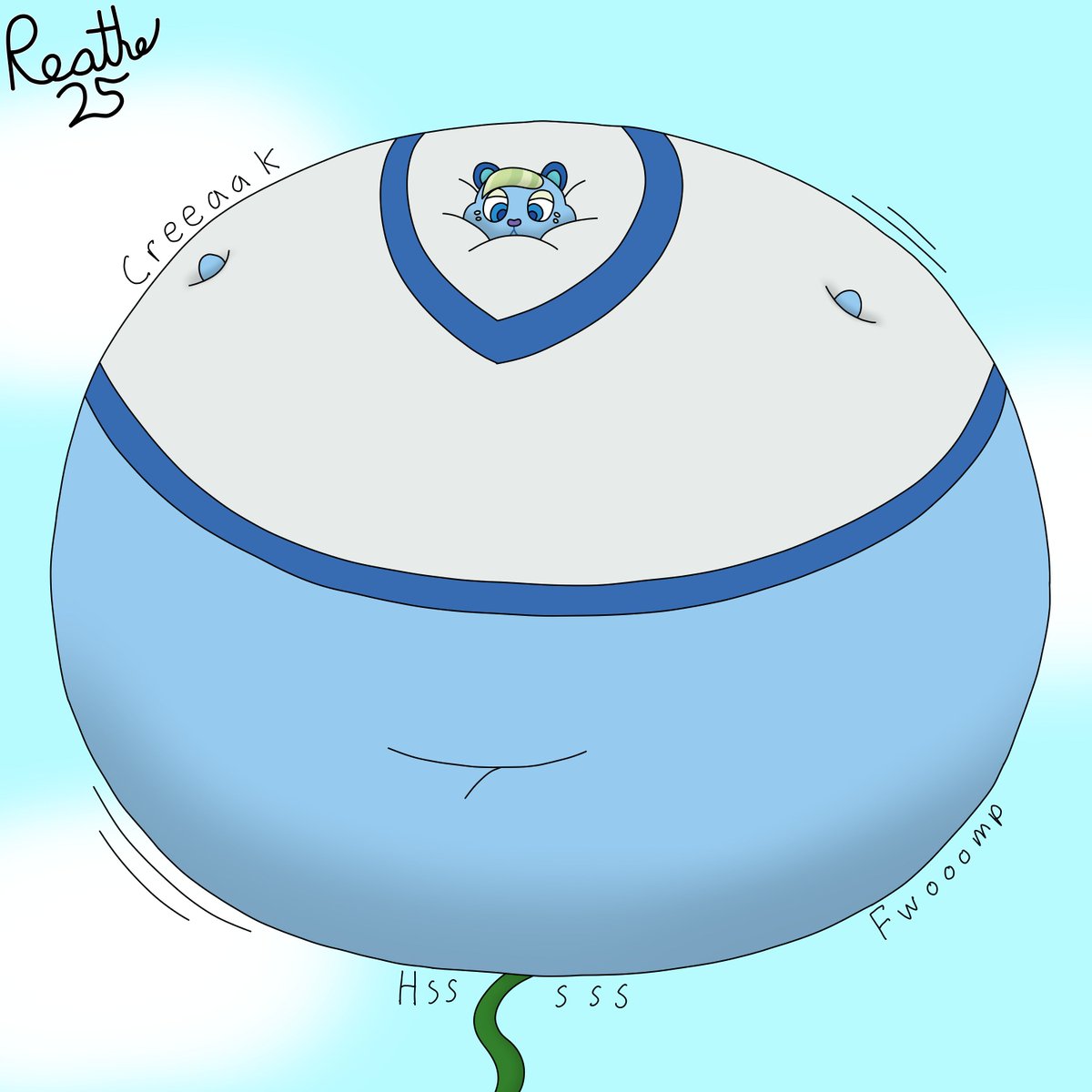 Have a silly ballooned squirrel