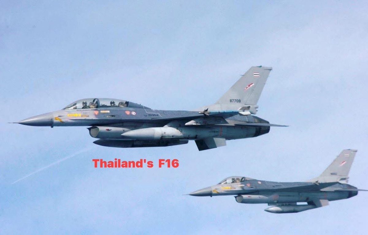 mnilyle's tweet photo. Thai Military used F-16 fighter jets to drop bombs on Cambodian military bases and innocent people, which is a violation of the US end-user agreements (EUAs) completely, because every order to buy weapons from the US always comes with specific conditions to protect human rights. https://t.co/fPEeYm38wh