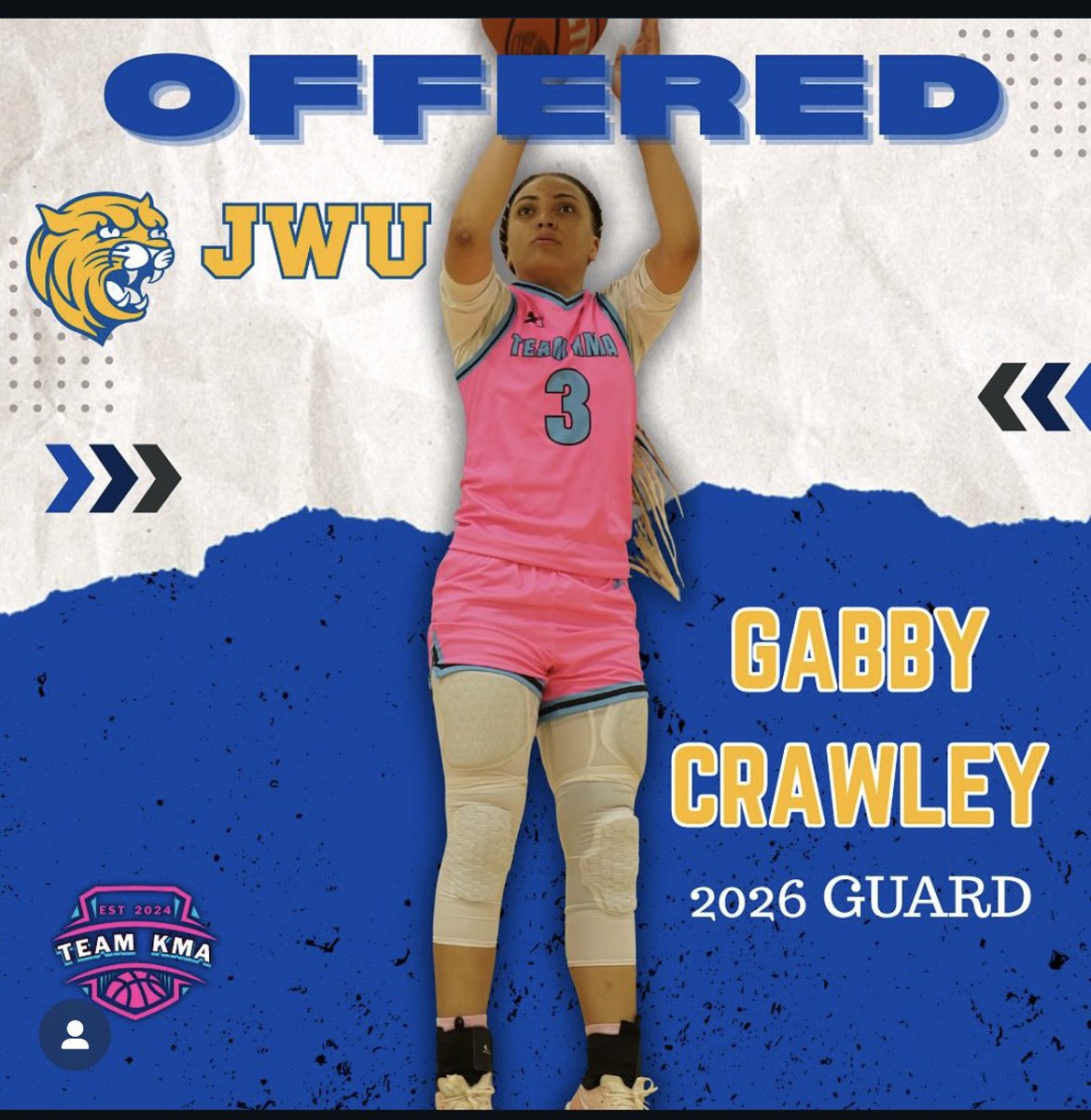 Blessed to receive an offer from the Coaches at Johnson &amp; Wales University Charlotte today. 
<a href="/Assist_U_/">AssistU Recruiting</a>  <a href="/Teamkma24/">Team KMA</a> <a href="/coachkent02/">#alwaysinthegym</a>  <a href="/JWU_WBB/">JWU Women’s Basketball</a>