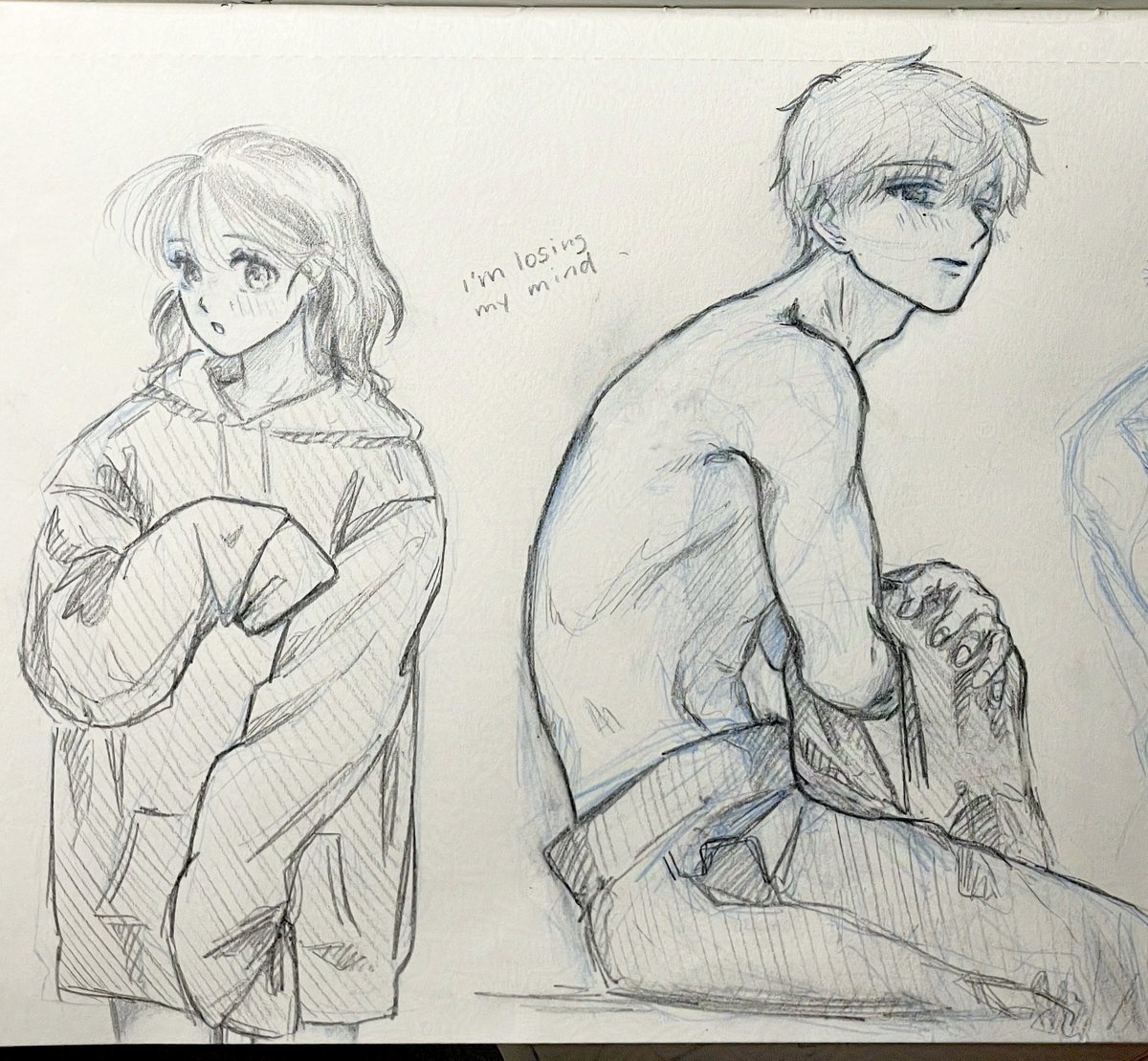 keiririn7's tweet image. last night's brainrot sketches (needed these out of my mind asap (no this is not canon i am simply delusional))